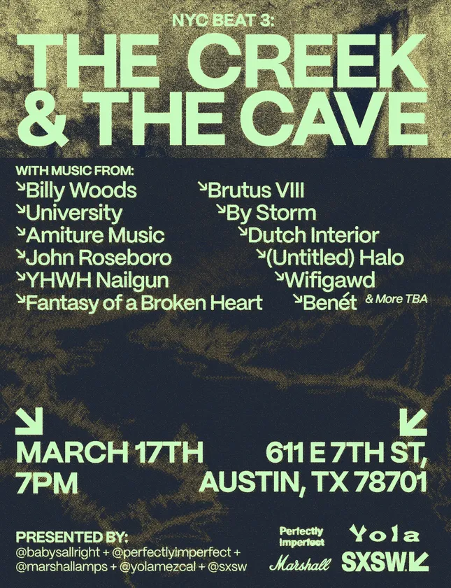 Event Poster Design | The Creek & The Cave