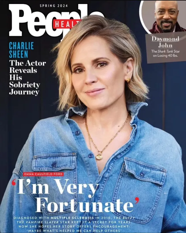 Makeup and Hair on Emma Caufield Ford for the cover of People Health