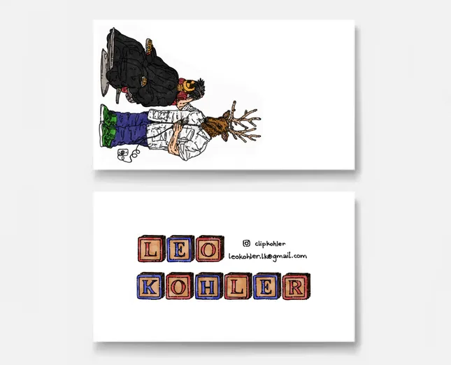 Barber business card