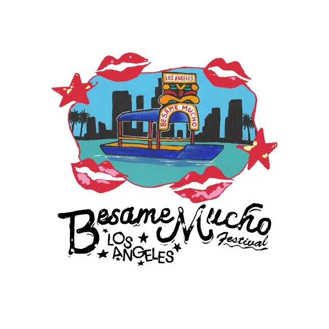 T-Shirt design for Besame Mucho Festival at Los Angeles