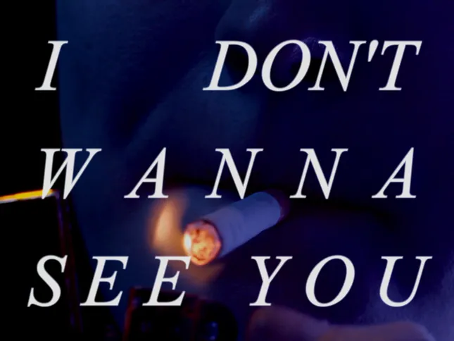 I DON’T WANNA SEE YOU