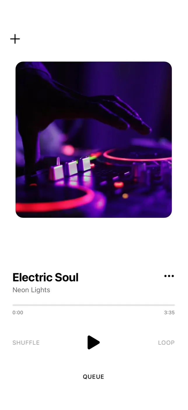 Swipeable music player frontend for https://snds.fun/