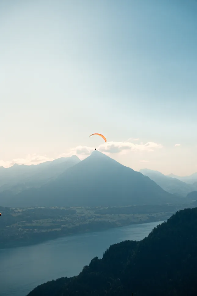 Paragliding Interlaken Aerial Imagery