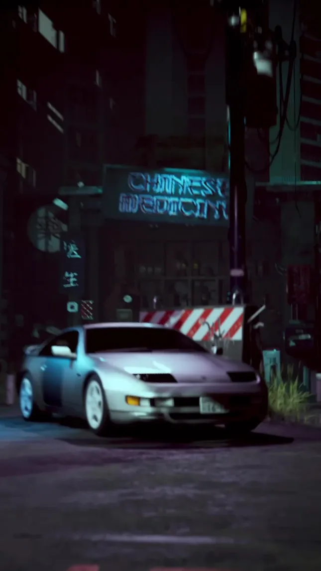 3D Animation of Cyberpunk City