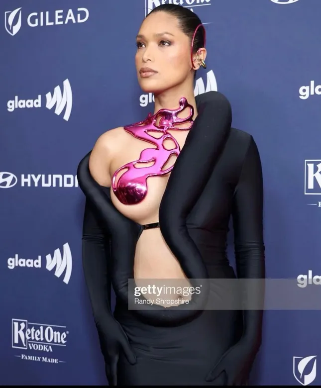 Hair on geena rocero for GLAAD AWARDS