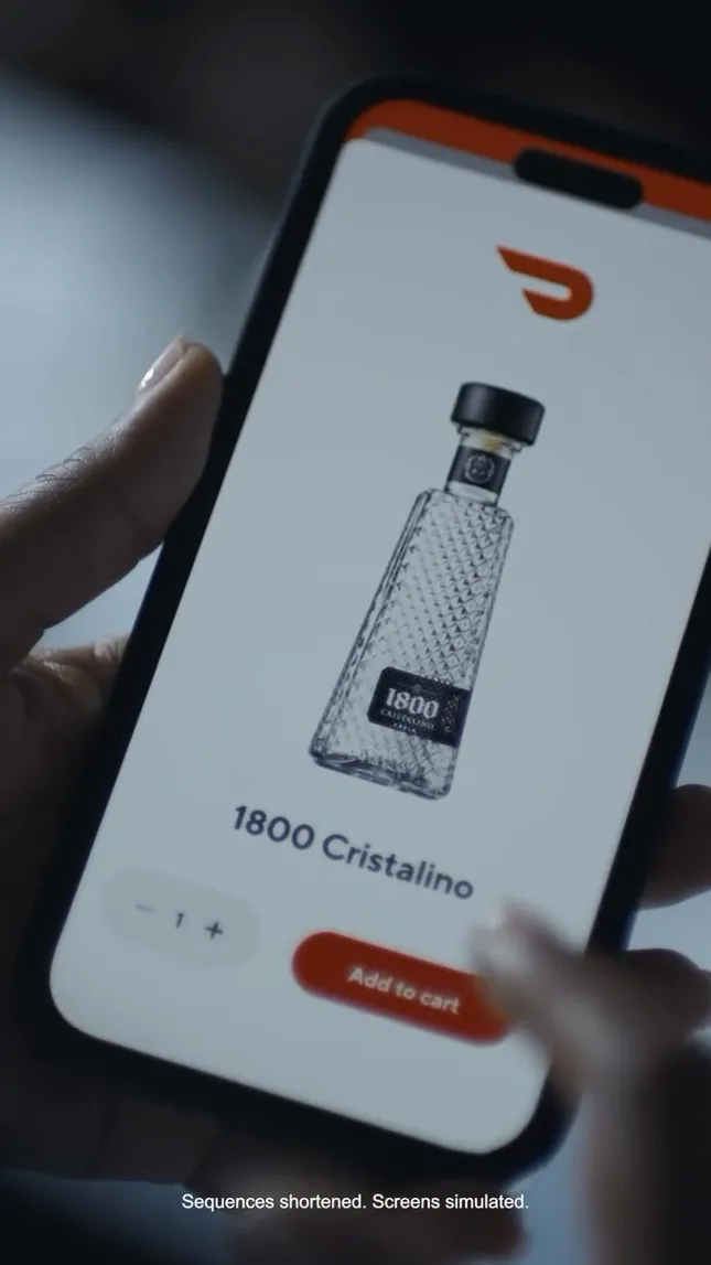 Door Dash + 1800 Tequila