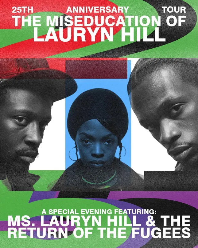 Select catalogue of unused tour posters for Lauryn Hill (2022-2024)