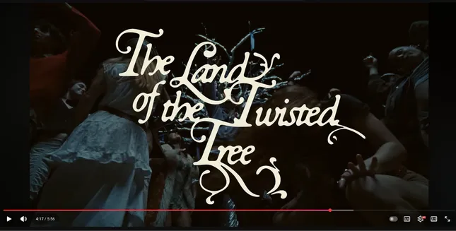 Lettering design for Mike Sabath's new album "The land of the twisted tree"