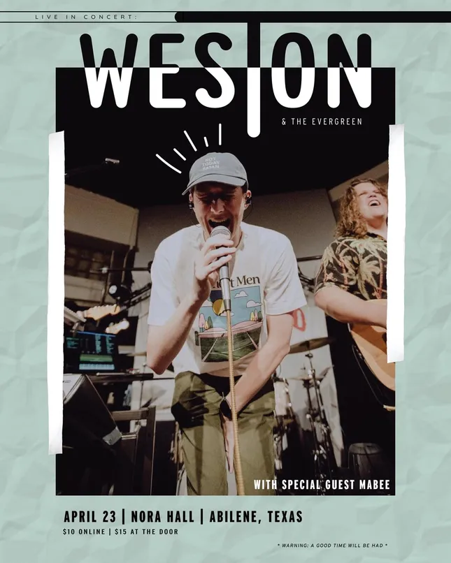 Show Poster for Weston & the Evergreen