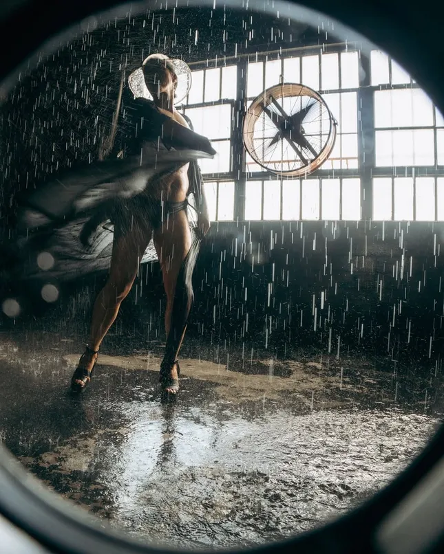 Rain room magazine shoot