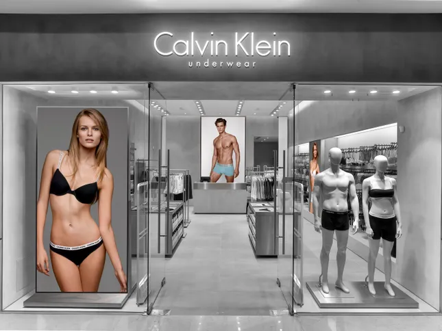 Calvin Klein Underwear in-store campaign photo shoot