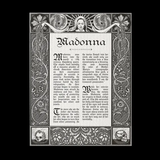 “Madonna” Plaque Illustration