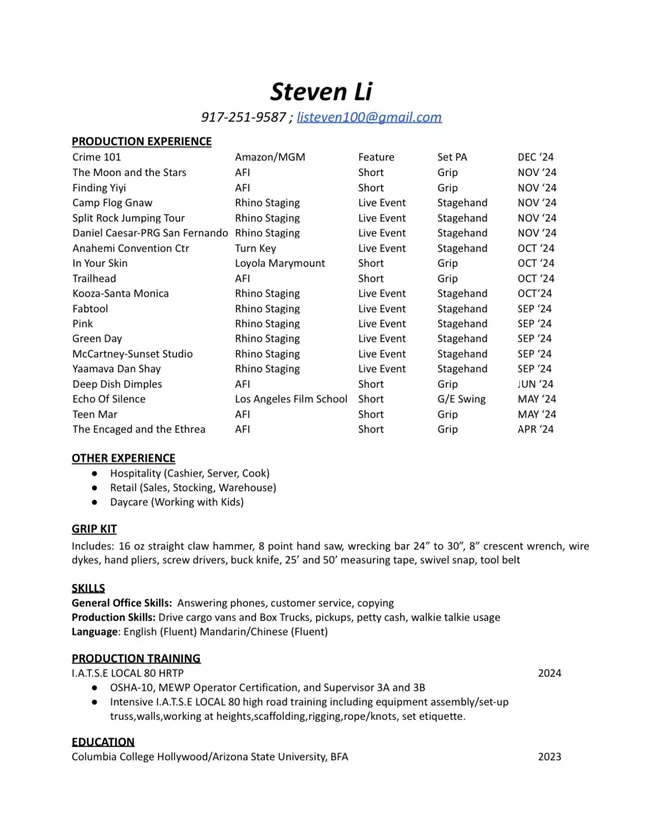 Resume