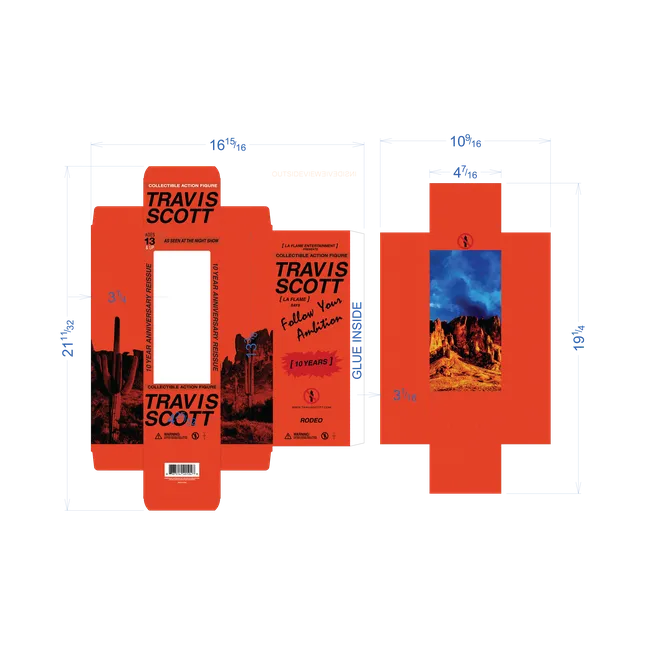 Travis Scott - Rodeo Action Figure Packaging