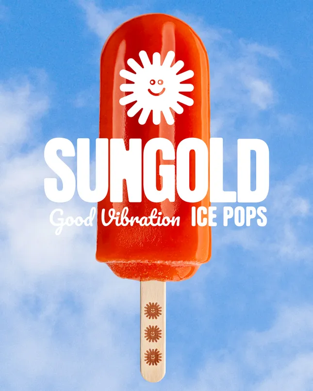 Sungold Ice pops identity and packaging
