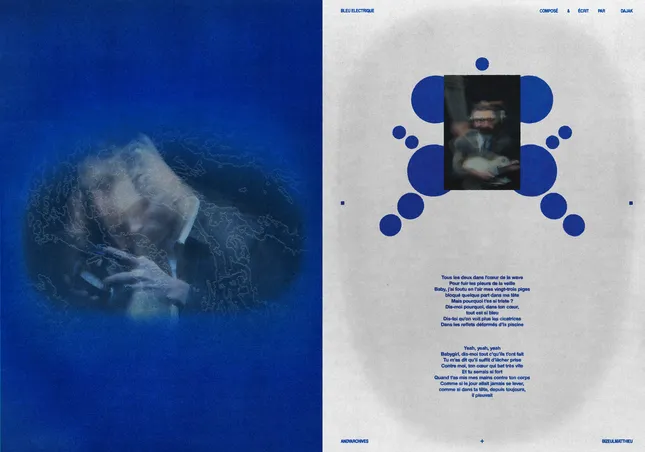 'Bleu Electrique' - Diptych Artwork (+Color Variations)