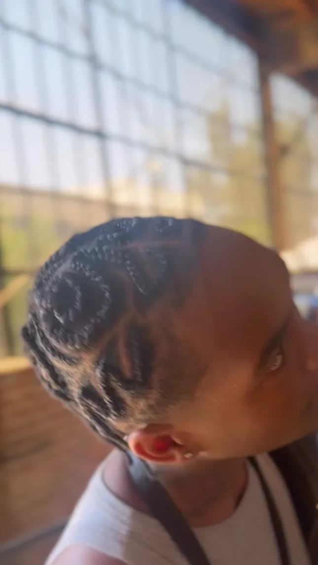 Creative freestyle cornrows ✨