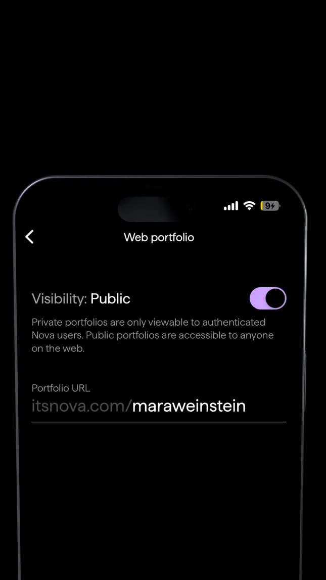 Nova - Web Portfolio motion graphics