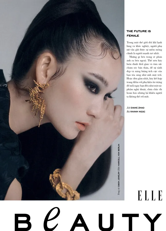 Elle Vietnam beauty cover with Mona Matsuoka