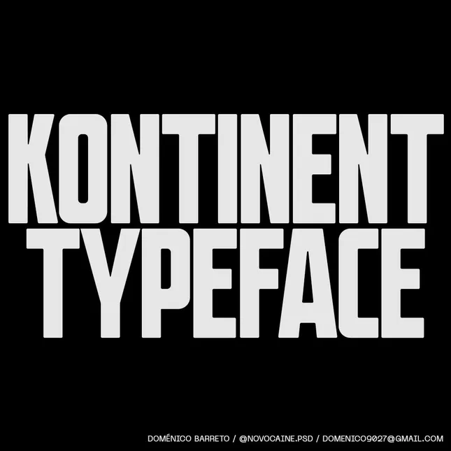 Kontinent Typeface