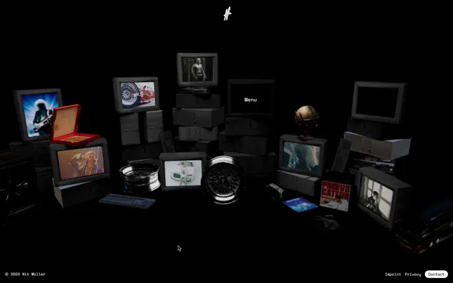 Nik Müller 3D Interactive Web Portfolio