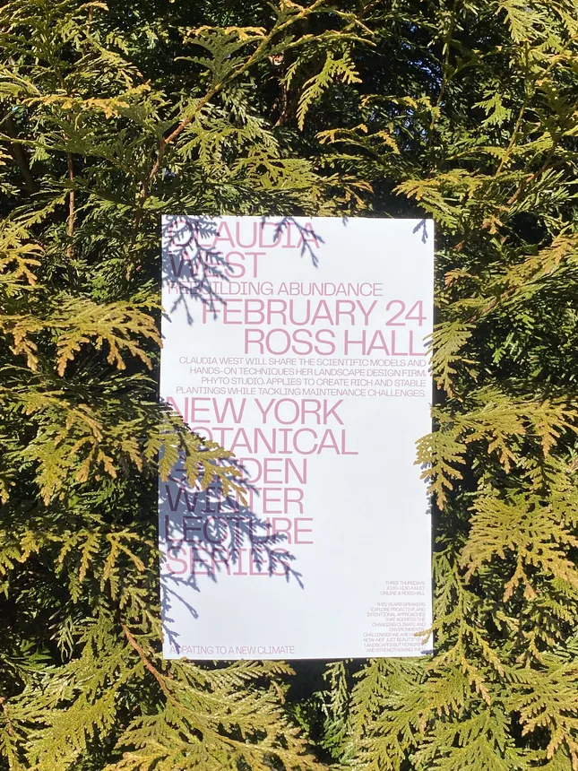 New York Botanical Garden Winter Lecture Series