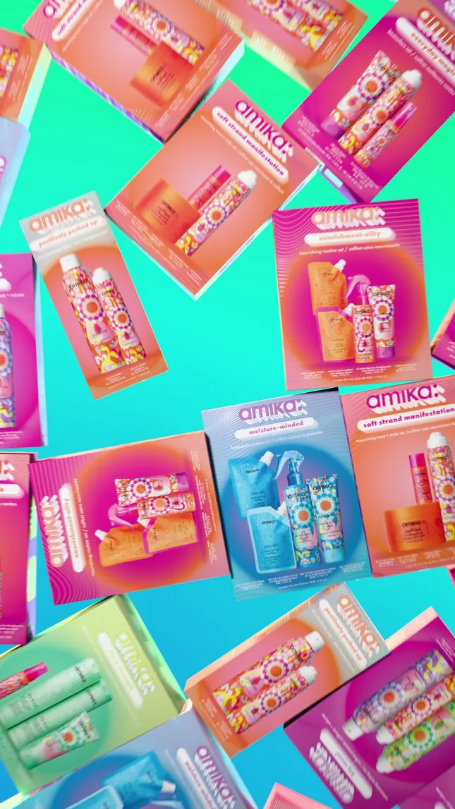 Amika - Holiday kit teasers & launch videos