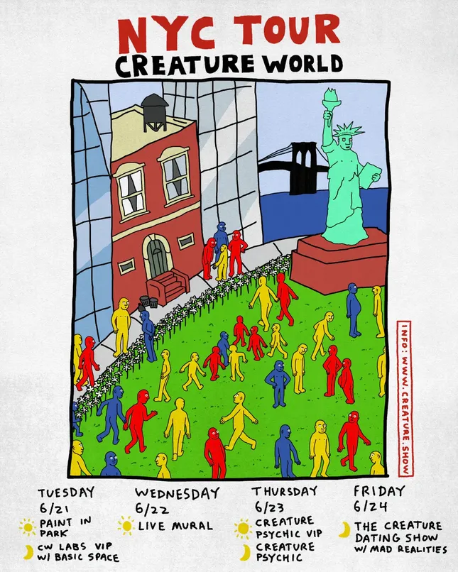 Creature NYC Tour Poster