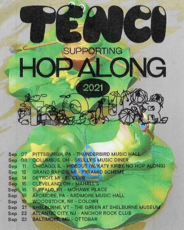 Tour flier for Tenci