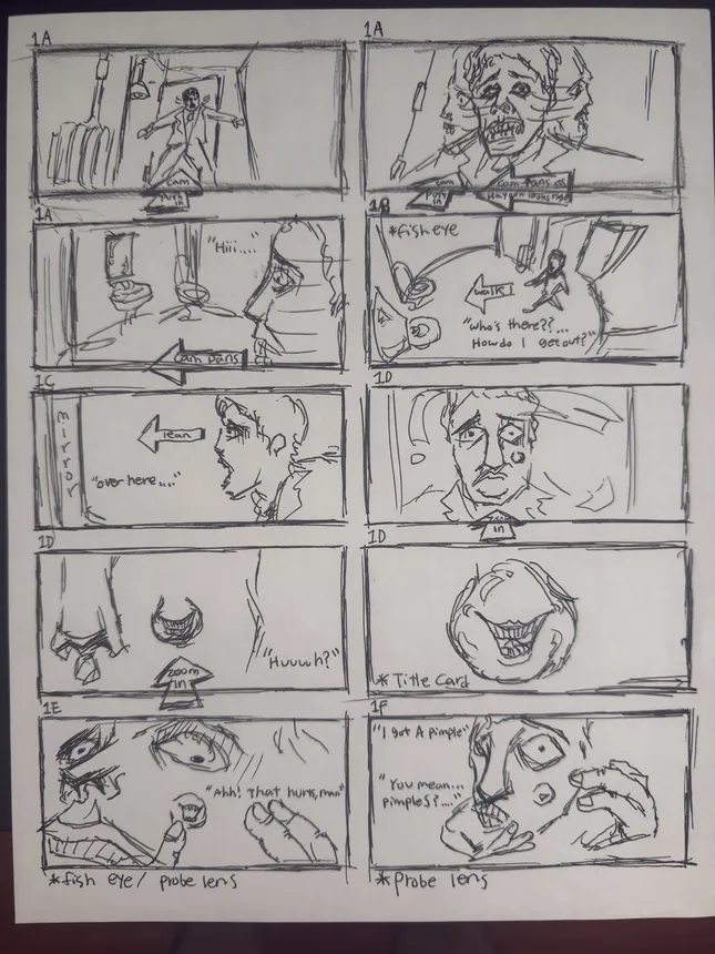 “Pimples” Storyboard