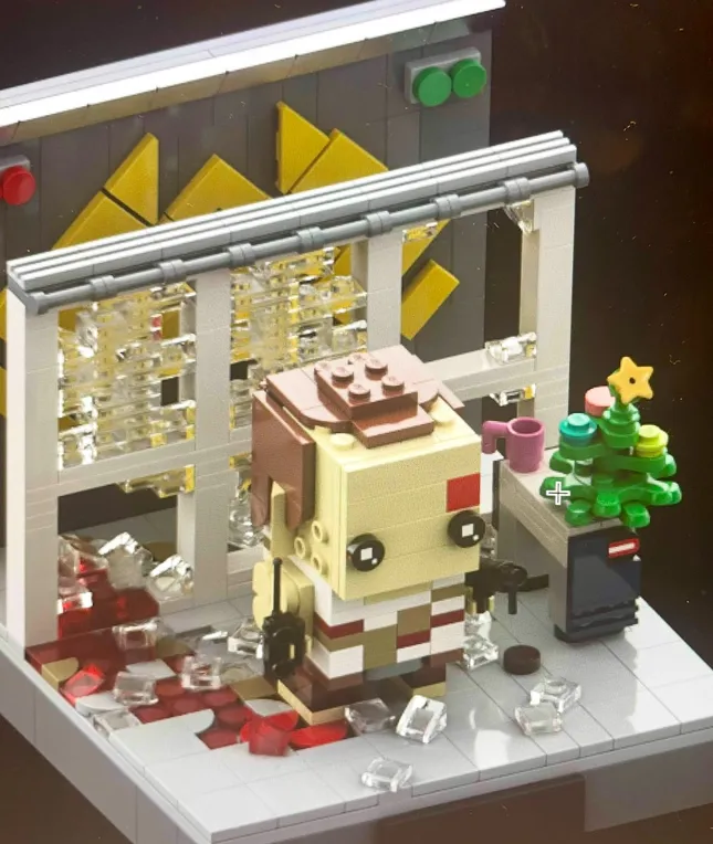 Die Hard-LEGO diorama