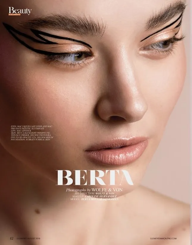 Beauty editorial with Berta