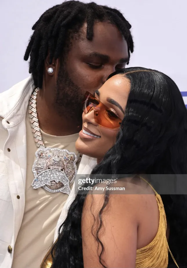 Tee Grizzley & Mrs. Grizzley Red Carpet styling BET Awards