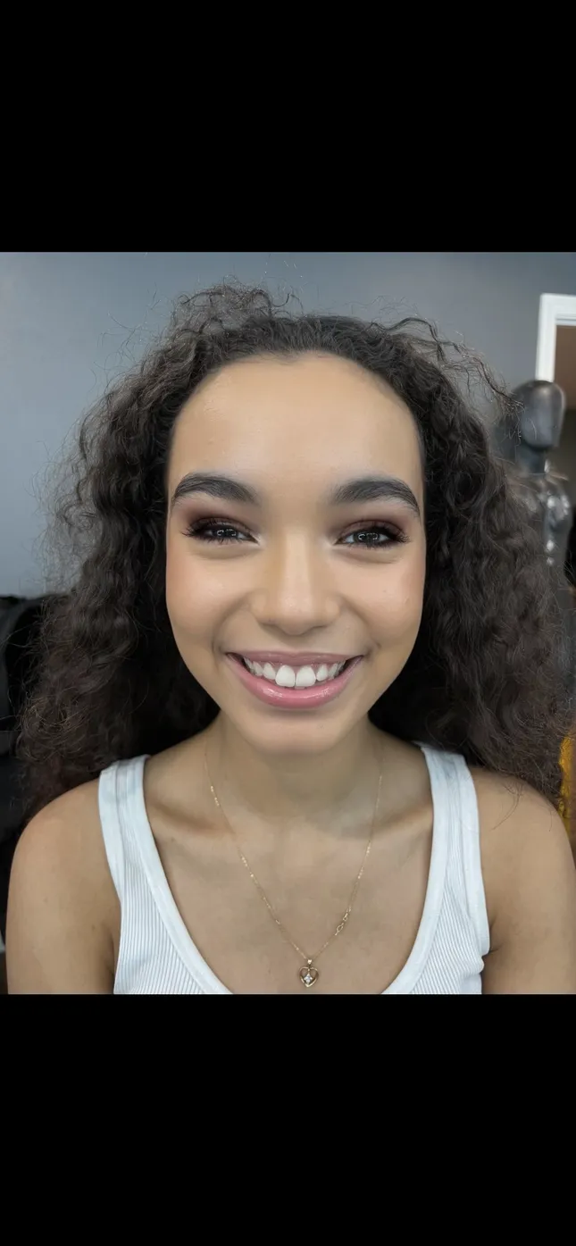 natural hair and makeup looks