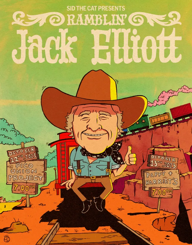 Ramblin' Jack Elliott Concert Poster