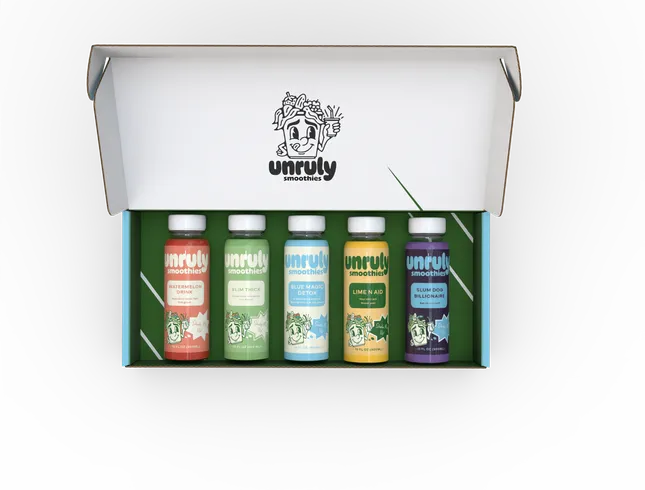 Unruly Smoothies Package Design