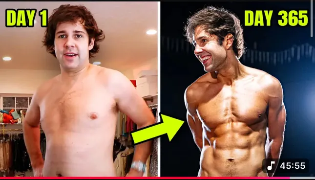 David Dobrik’s Insane Fitness Transformation