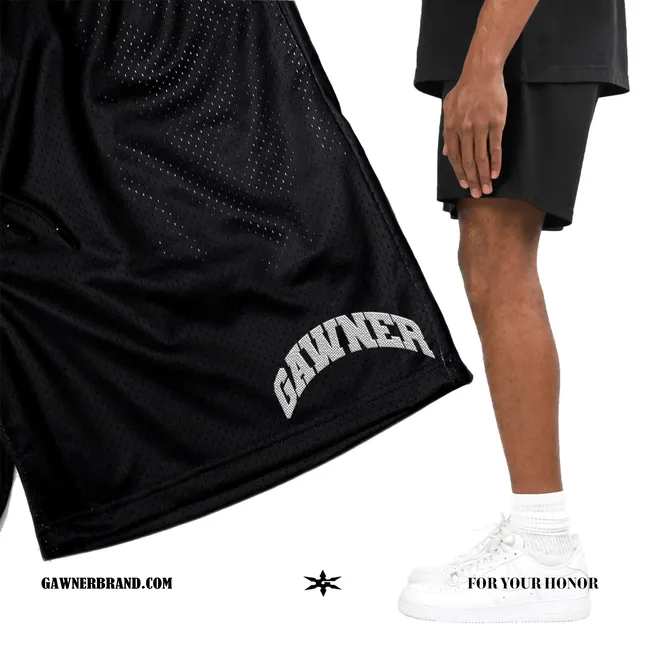 Gawner / Design / Embroidered Mesh Shorts