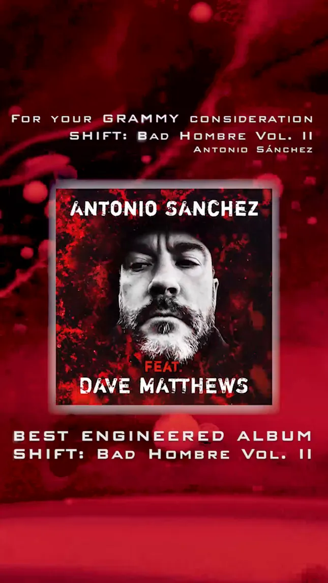 Antonio Sánchez - "SHIFT" (For Your Grammy Consideration Social Promos)