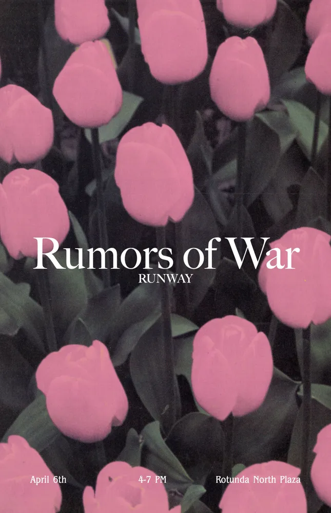 RUNWAY at UVA “Rumors of War” Brochure