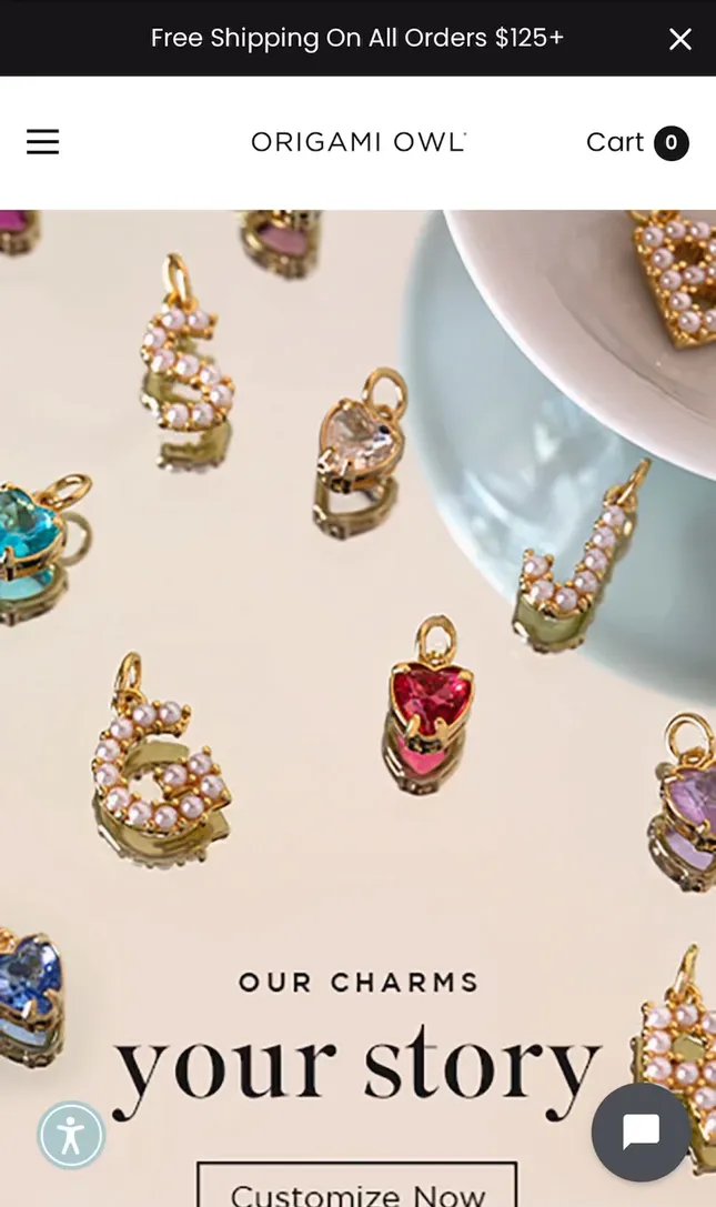 Origami Owl - Website Design