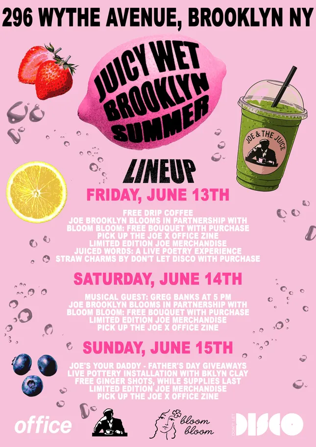 JOE AND THE JUICE - JWBS EVENT POSTER