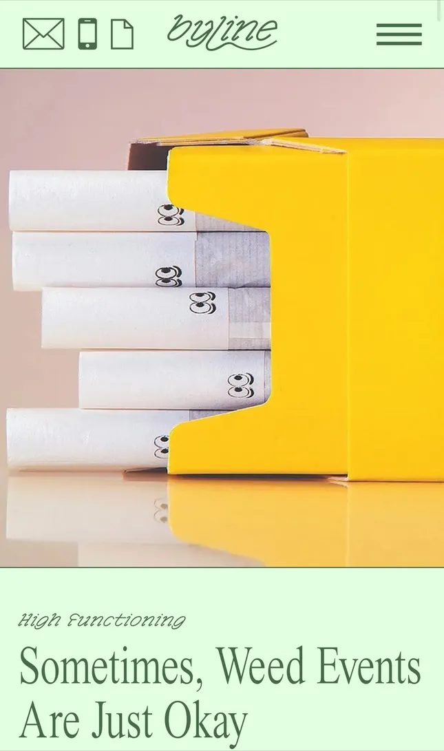 Byline - High Functioning Series; Sometimes Weed Events Are Just Okay