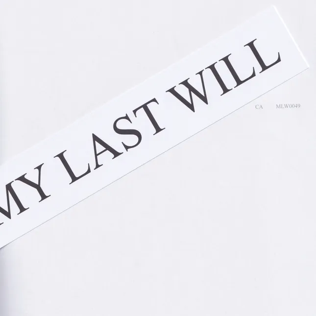 My Last Will / Editorial