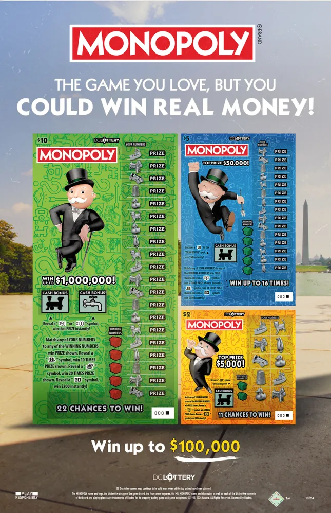 DC Lottery: Monopoly Campaign