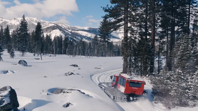 Snowcat Accessed Backcountry Skiing in Lake Tahoe
