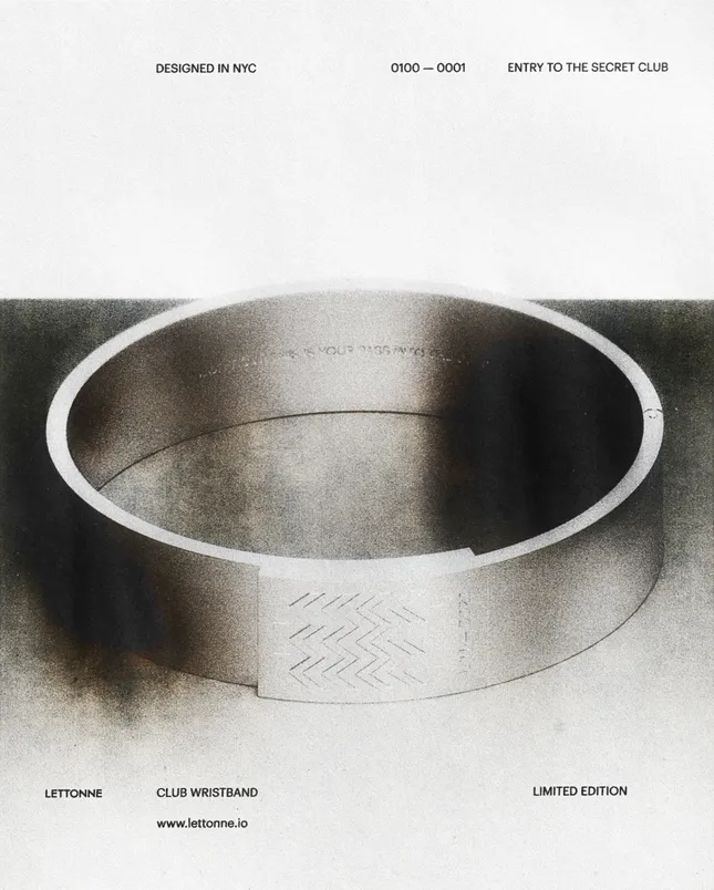 Silver wristband for LETTONNE [2024]