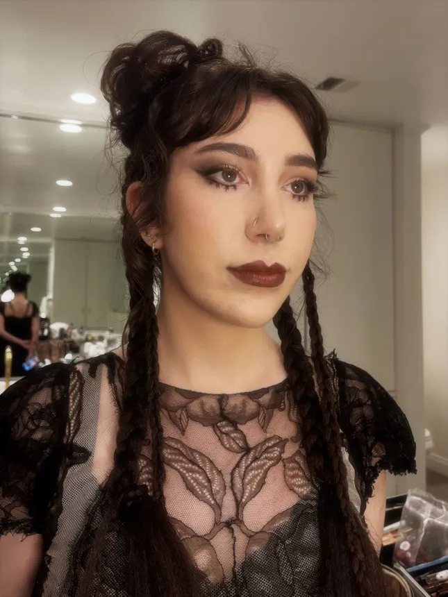 Emma Raimi’s dark Victorian-inspired Red Carpet look