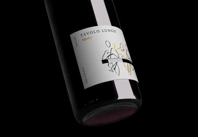 Restaurant + Wine bottle Branding