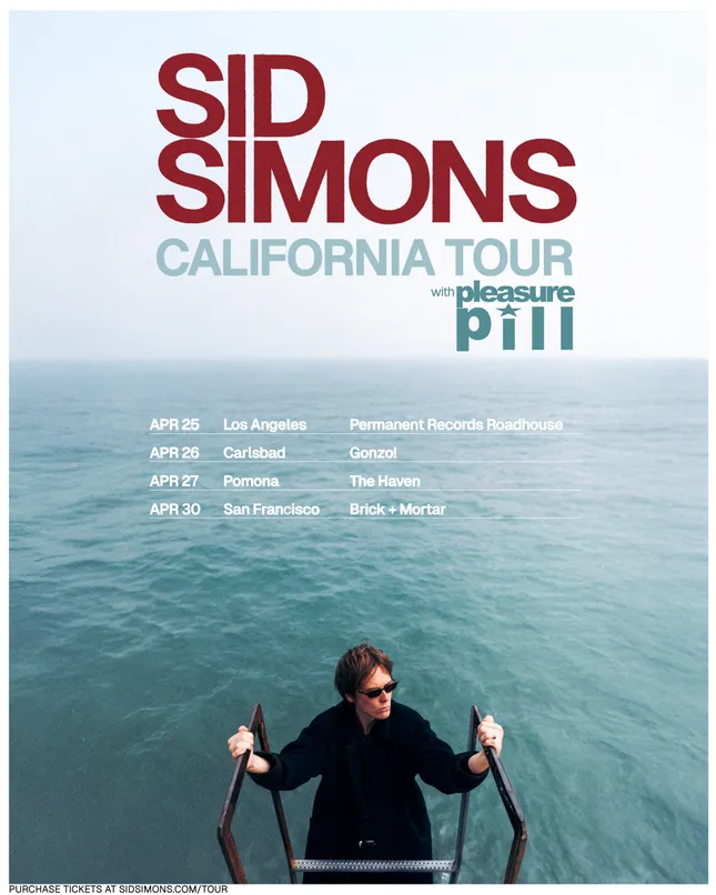 Sid Simons California Tour Poster